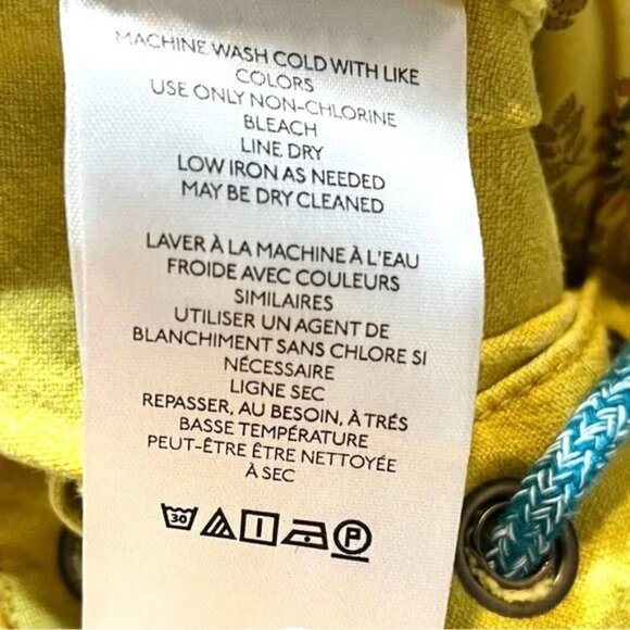 Anthropologie Pilcro Wide Leg Sailor Shorts in Chartruese Sz 25 NWT‎ - Picture 9 of 10